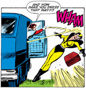 Janet Van Dyne (Earth-616) and Rita DeMara (Earth-616) from Avengers Vol 1 264 001