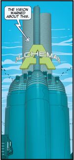 Alchemax Building from Secret Wars 2099 Vol 1 3 001