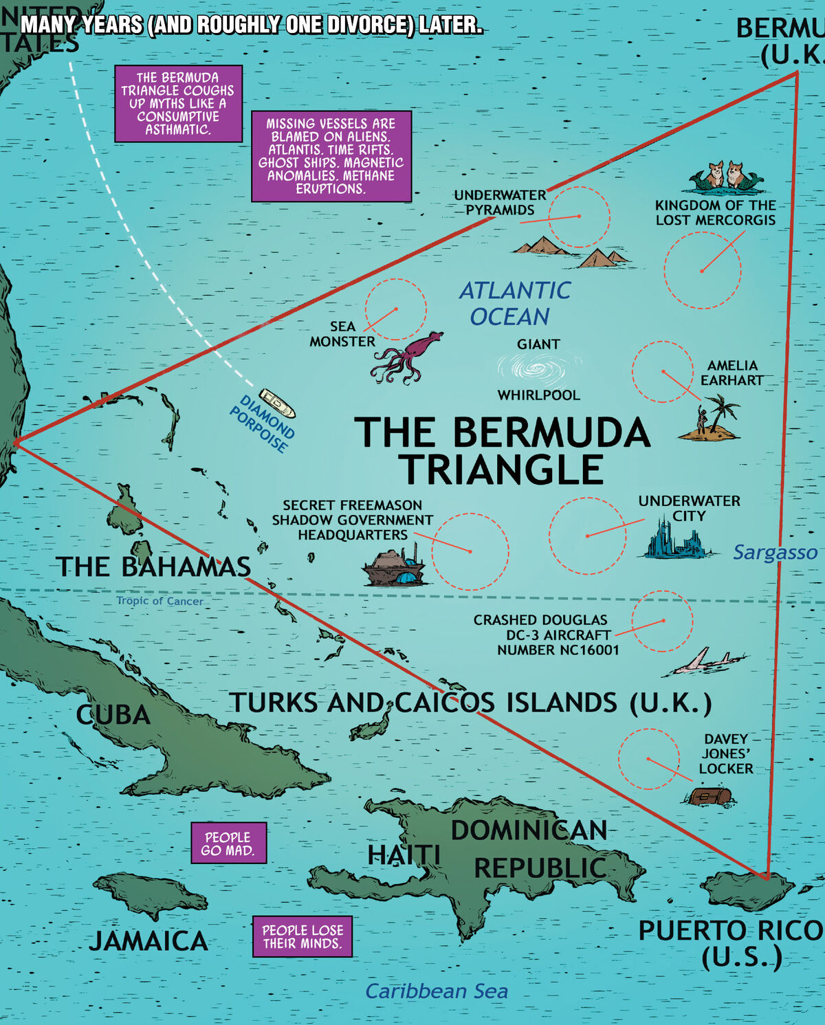 Где находится бермудские острова на карте Bermuda Triangle Marvel Database Fandom