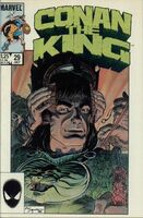 Conan the King #29 "The Sleeping Lion" Release date: March 26, 1985 Cover date: July, 1985