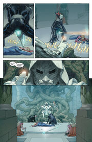 Victor von Doom (Earth-616) and Nathaniel Essex (Earth-21919) from Secret Wars Vol 1 2 00001