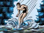 Namor dropping into the East River From Marvel Mystery Comics #2