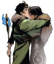 Loki Laufeyson (Ikol) (Earth-616) and Loki Laufeyson (Ikol) (Earth-14412) from Loki Agent of Asgard Vol 1 17 001