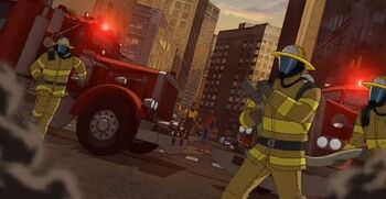 New York City Fire Department (Earth-12041) from Ultimate Spider-Man (animated series) Season 2 3 0001