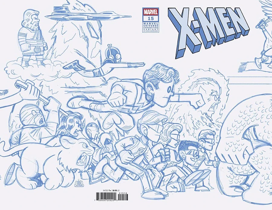 Heft (Marvel Universe Connecting Blue Line Sketch Wraparound Variant)