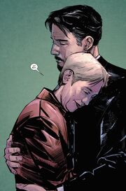 Anthony Stark (Earth-616) and Amanda Armstrong (Earth-616) from International Iron Man Vol 1 7 001