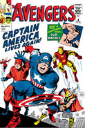 Avengers Vol 1 4.jpg (1,32 MB) #4 ¡Capitán América se une a... Los Vengadores! Publicado: Marzo, 1964