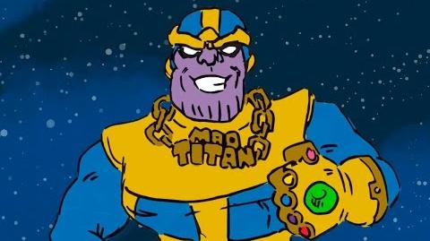 The original video Noah created abridging the Infinity Gauntlet event while he was an intern at Marvel