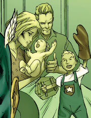 Steven Rogers (Earth-616), Sarah Rogers (Earth-616), and Joseph Rogers (Earth-616) from New Avengers Vol 1 43 001