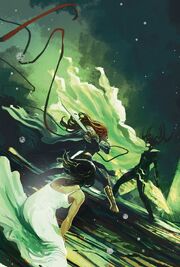 Aldrif Odinsdottir (Earth-616) vs. Hela (Earth-616) from Angela Queen of Hel Vol 1 5 001