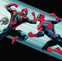 Benjamin Reilly (Earth-616) and Peter Parker (Earth-616) from Amazing Spider-Man Vol 5 93 002