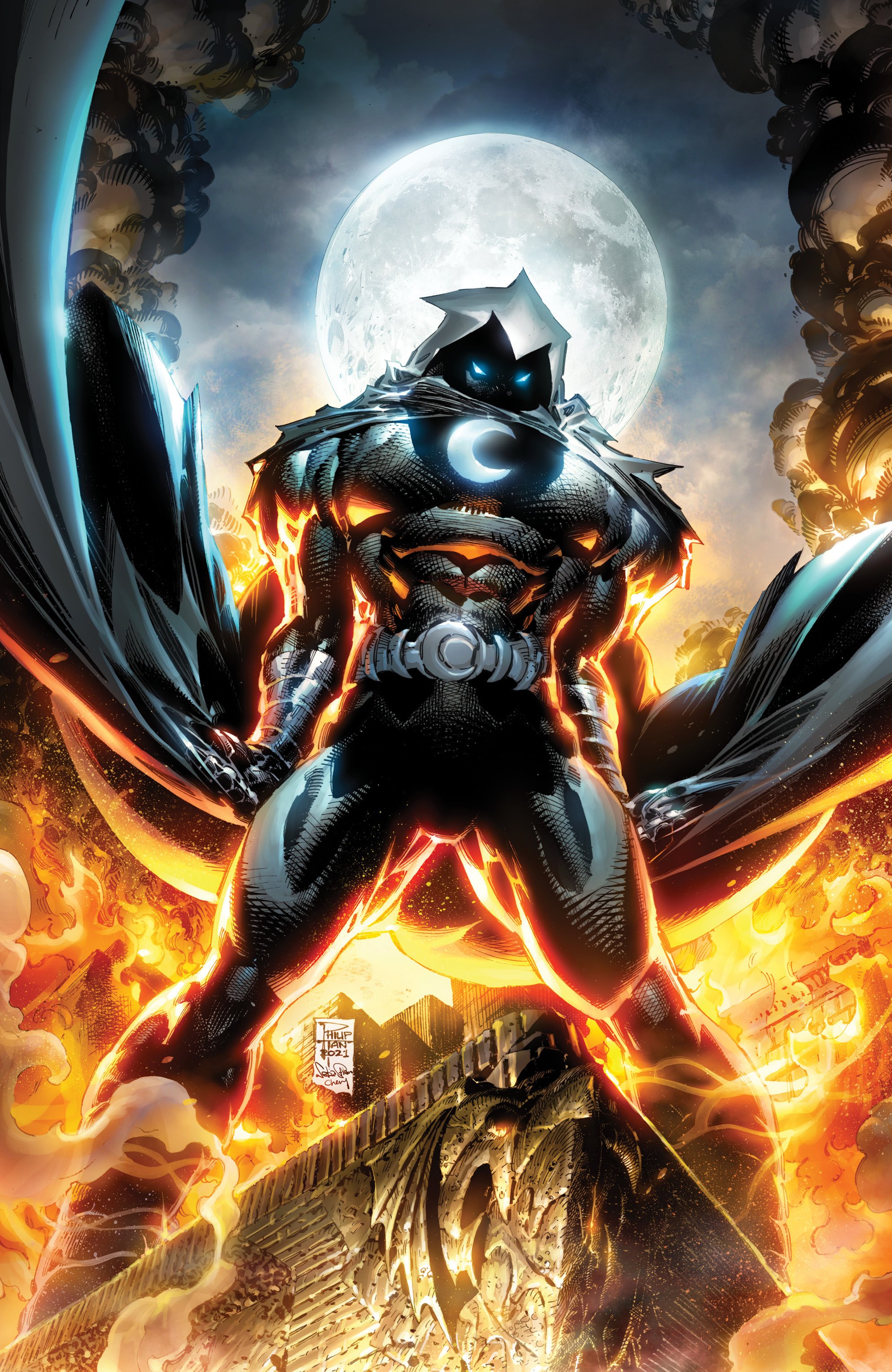 Comics Moon Knight 4k Ultra HD Wallpaper by Marc Mons