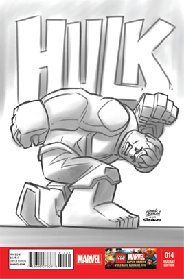Indestructible Hulk Vol 1 14 LEGO Sketch Variant