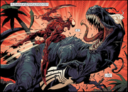 Carnage (Symbiote) (Earth-616) and Venom (Symbiote) (Earth-616) from Venom Vol 4 25 001