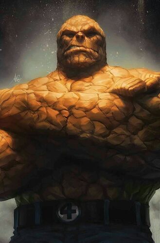 Fantastic Four Vol 6 1 The Thing Variant Textless