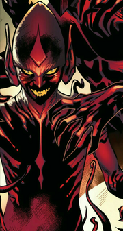 Norman Harold Osborn (Earth-616) and Carnage (Symbiote) (Earth-616) from Amazing Spider-Man Vol 1 799 001