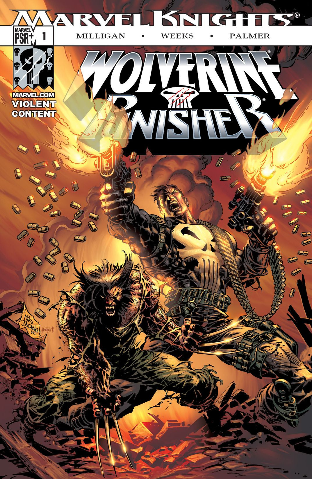 マーベルヒーローズ パニッシャー スパイダーマン ウルヴァリン Wolverine and the Punisher #1,2,3 NM+, Complete Ltd. Series
