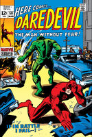 Daredevil #50 "If in Battle I Fall---!" Release date: January 9, 1969 Cover date: March, 1969