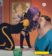 Provoking the Blob about his feelings for her From Age of X-Man: X-Tremists #2