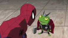 Peter Parker (Earth-12041) and Thor Odinson (Earth-12041) from Ultimate Spider-Man (animated series) Season 1 9 001