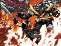 Francis Castle (Earth-616) vs. Zadkiel (Earth-616) from Thunderbolts Vol 2 29 001