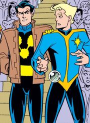 Gabriel Lan (Earth-616) and Pyreus Kril (Earth-616) from Uncanny Origins Vol 1 4 001