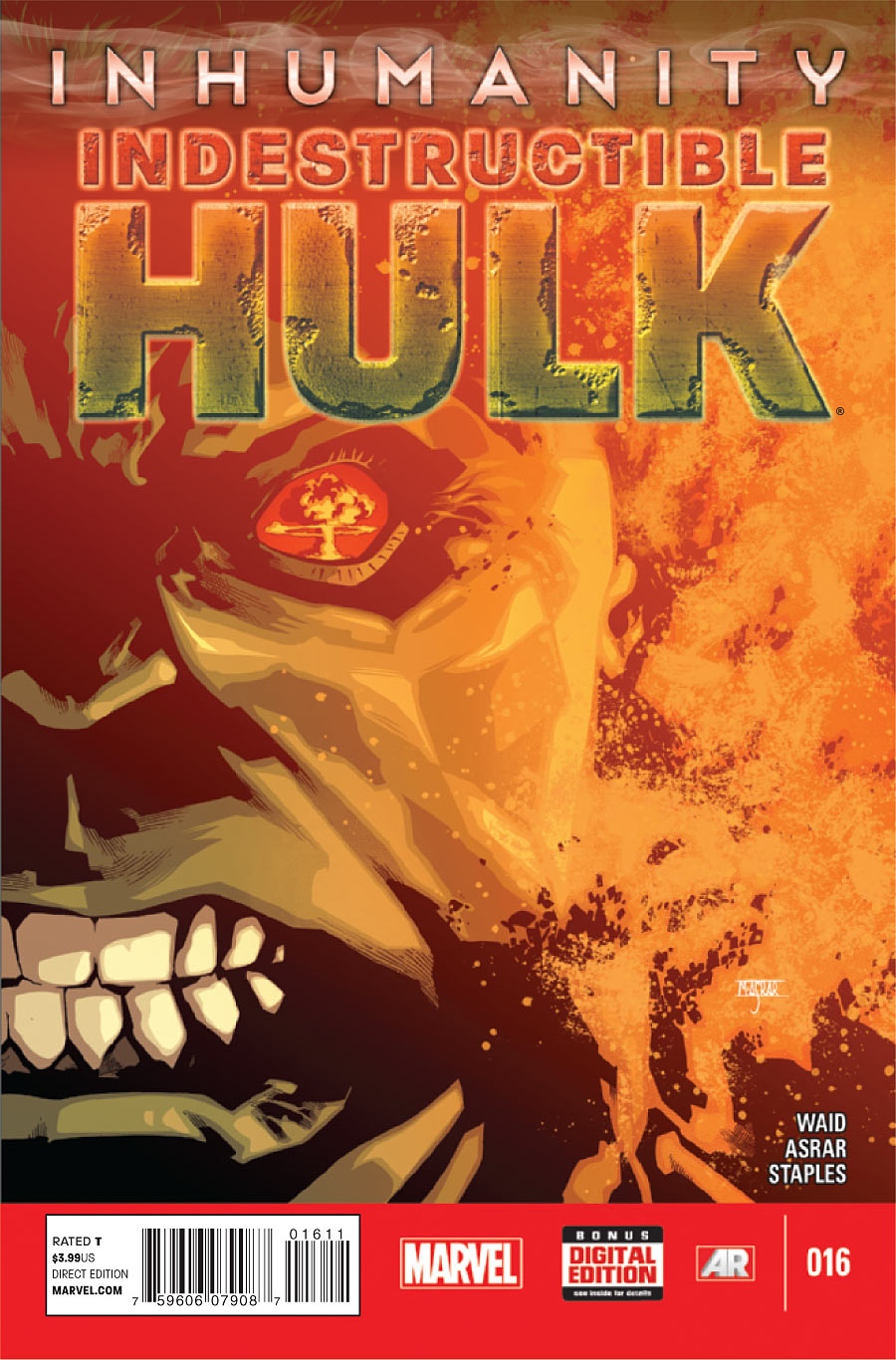 Mark Waid & Mahmud Asrar Indestructible Hulk No.16 2014 Inhumanity 