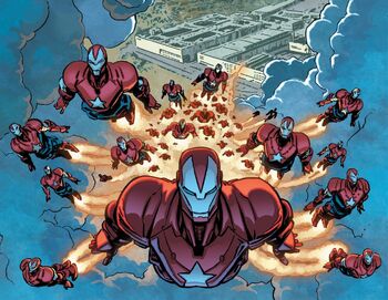 Iron Patriot Drones (Earth-616) from Secret Avengers Vol 2 4 001