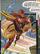 Lifted by the Flash, in DC/Marvel: All Access #4