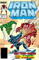 Iron Man #229 "Stark Wars, Chapter V: Red Snow" Release date: December 22, 1987 Cover date: April, 1988