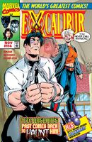 Excalibur Vol 1 114.jpg (736 KB) Excalibur #114 "For the One I Love" Release date: September 17, 1997 Cover date: November, 1997