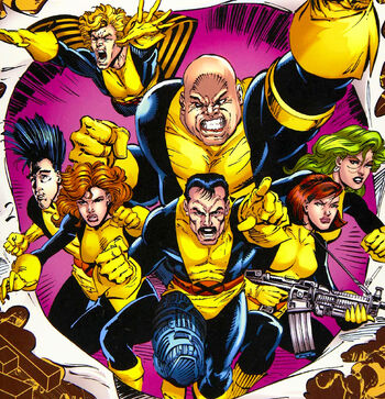 Muir Island X-Men (Earth-616) from Uncanny X-Men Vol 1 254 cover