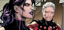 Elizabeth Braddock (Earth-616) and Max Eisenhardt (Earth-616) from Uncanny X-Men Vol 4 14 001