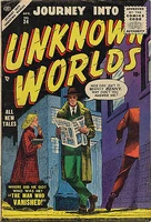 Journey Into Unknown Worlds #34 "The Lady Who Believed" Release date: December 27, 1954 Cover date: April, 1955