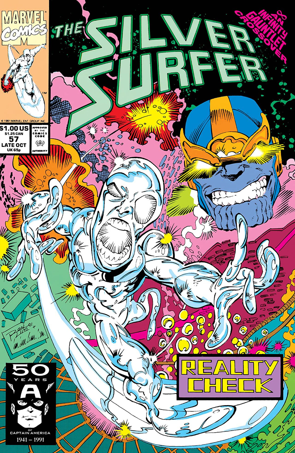 Комикс серебряные. Silver Surfer комикс. На обложке Silver Surfer. Марвел 57. The Silver Surfer 56 1991.