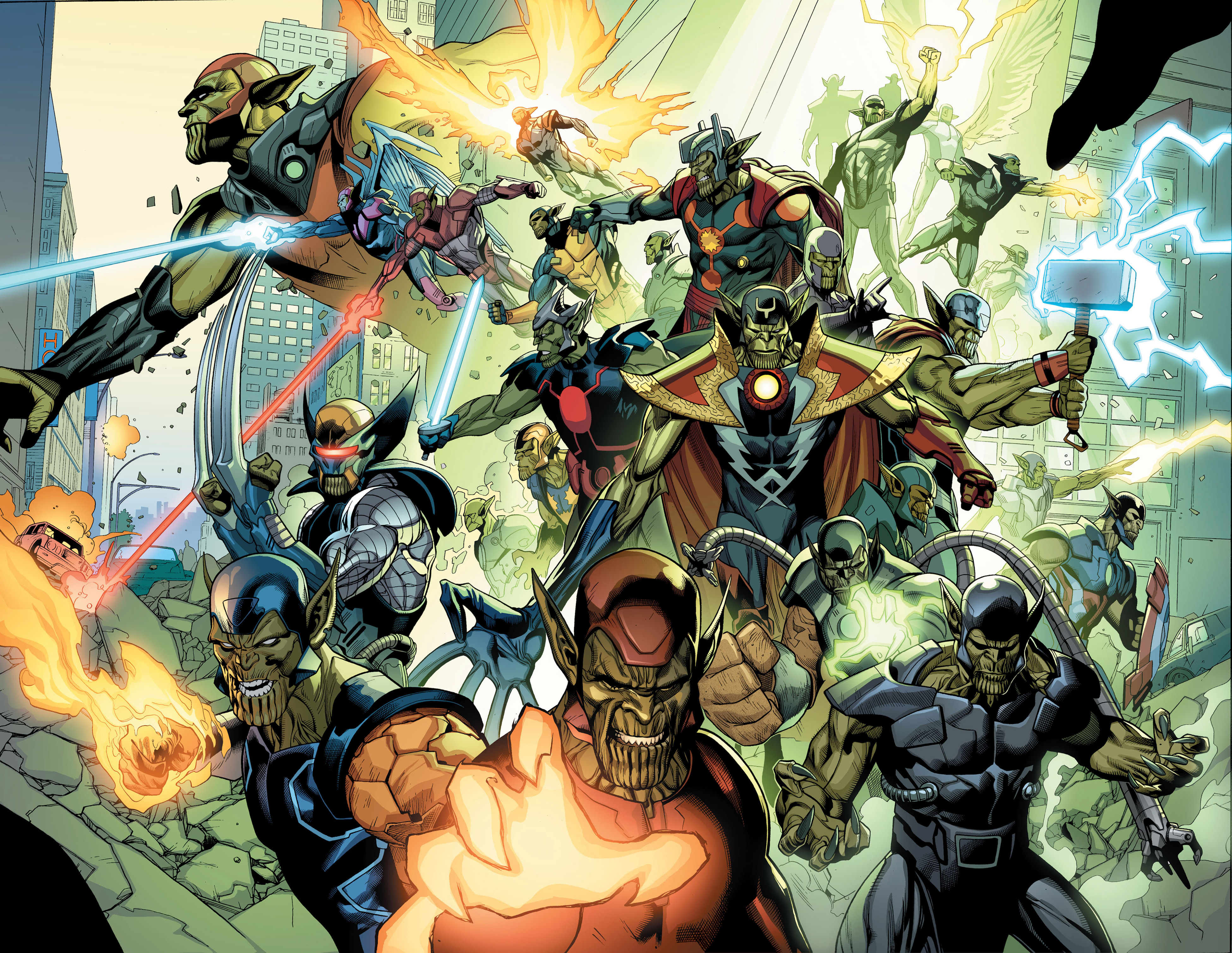 Secret Invasion Finale: All the Avenger DNA Used by the Super-Skrull