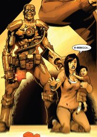 Anna Ryker (Earth-616) and Bryan Ryker (Earth-616) before being killed by a Deathlok from Avengers Arena Vol 1 2