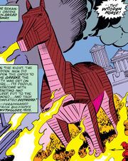 Wooden horse from Thor Annual 8