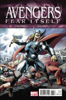 Avengers (Vol. 4) #13 "Fear Itself, part 1: The Gods of Fear" Release date: May 18, 2011 Cover date: July, 2011