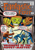 Fantastic Four #8 "Prisoners of the Puppet Master!" Release date: August 9, 1962 Cover date: November, 1962