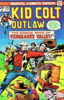 Kid Colt Outlaw #202 "The Range War of Vengeance Valley" Release date: October 7, 1975 Cover date: January, 1976