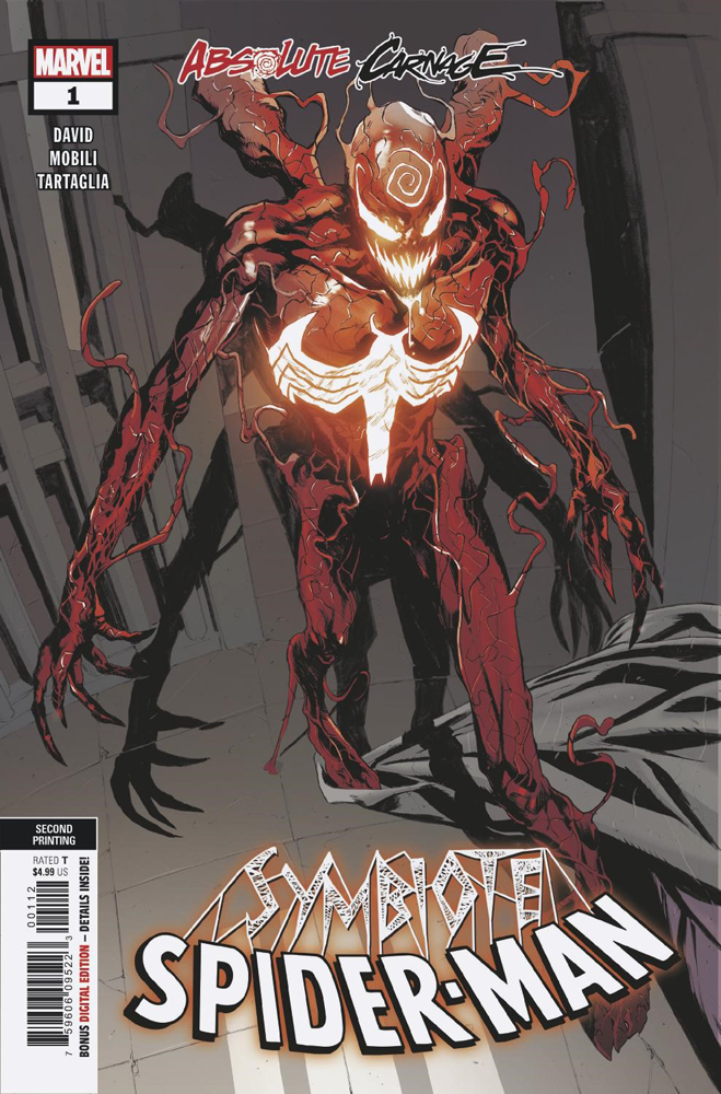 Absolute Carnage Symbiote Spider-man #1 Cover A Marvel 2019 1ST PRINT 