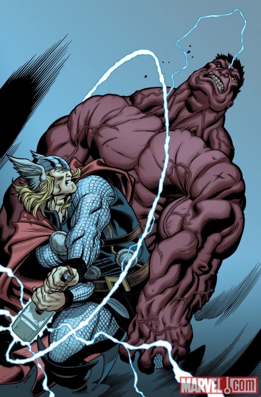 red hulk vs thor