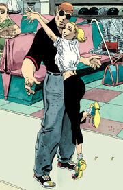 Matthew Murdock (Earth-616) and Karen Page from Daredevil Yellow Vol 1 4