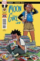 Moon Girl and Devil Dinosaur #29 "1 + 2 = Fantastic Three - Part Five of Six: The Four Corners of the Omniverse" Release date: March 28, 2018 Cover date: May, 2018