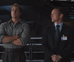 Steven Rogers (Earth-199999) and Phillip Coulson (Earth-199999) from Marvel's The Avengers 0001