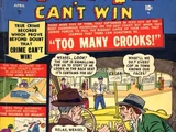 Crime Can't Win Vol 1