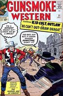 Gunsmoke Western #77 "Don't Draw Against Drago!" Release date: May 2, 1963 Cover date: July, 1963