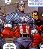Captain America led all the Heroes against Registration (Earth-2108)