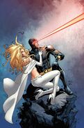 Ciclope e a Rainha Branca em Fabulosos X-Men #499